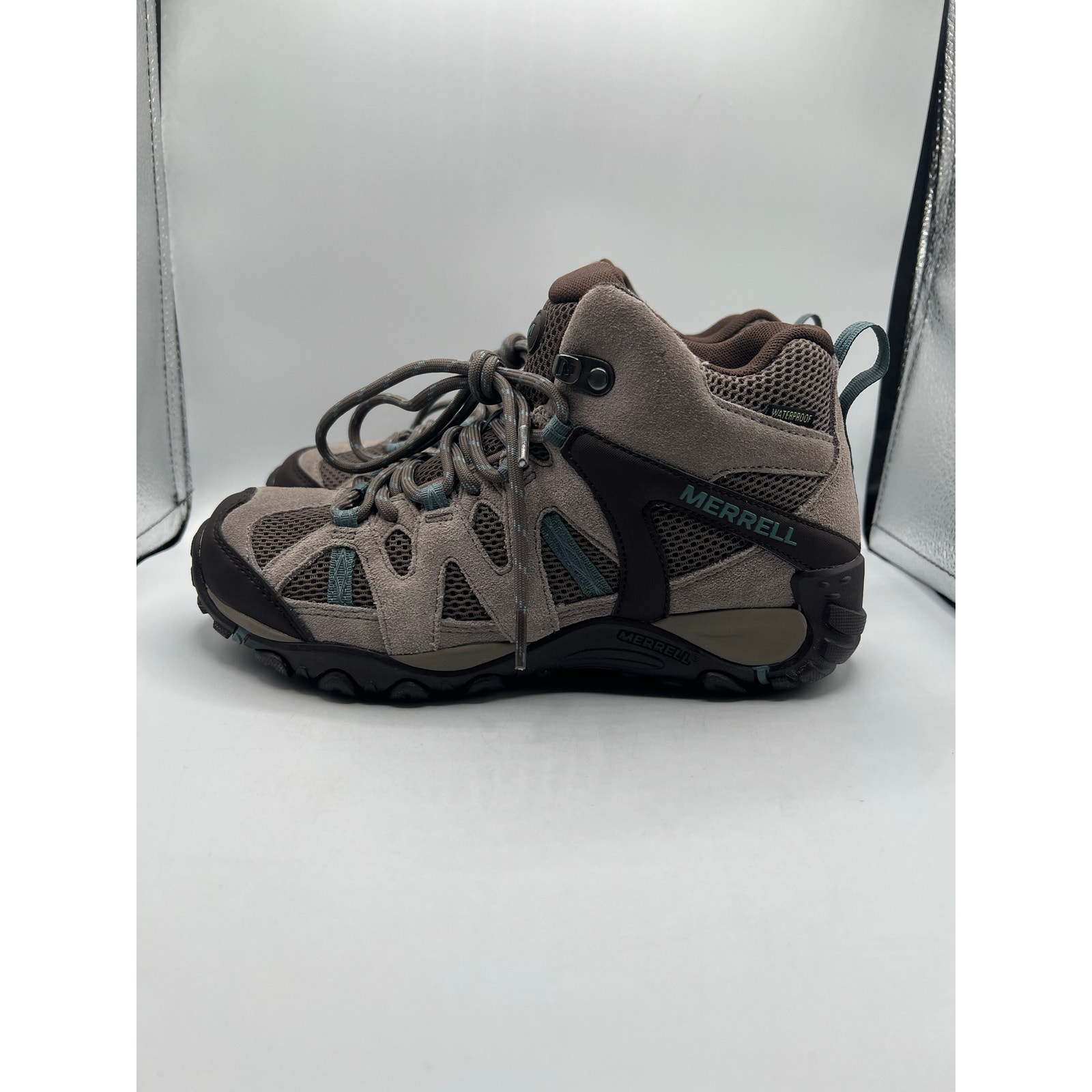 Merrell Accentor Hiking Gray Teal Size 6.5 W